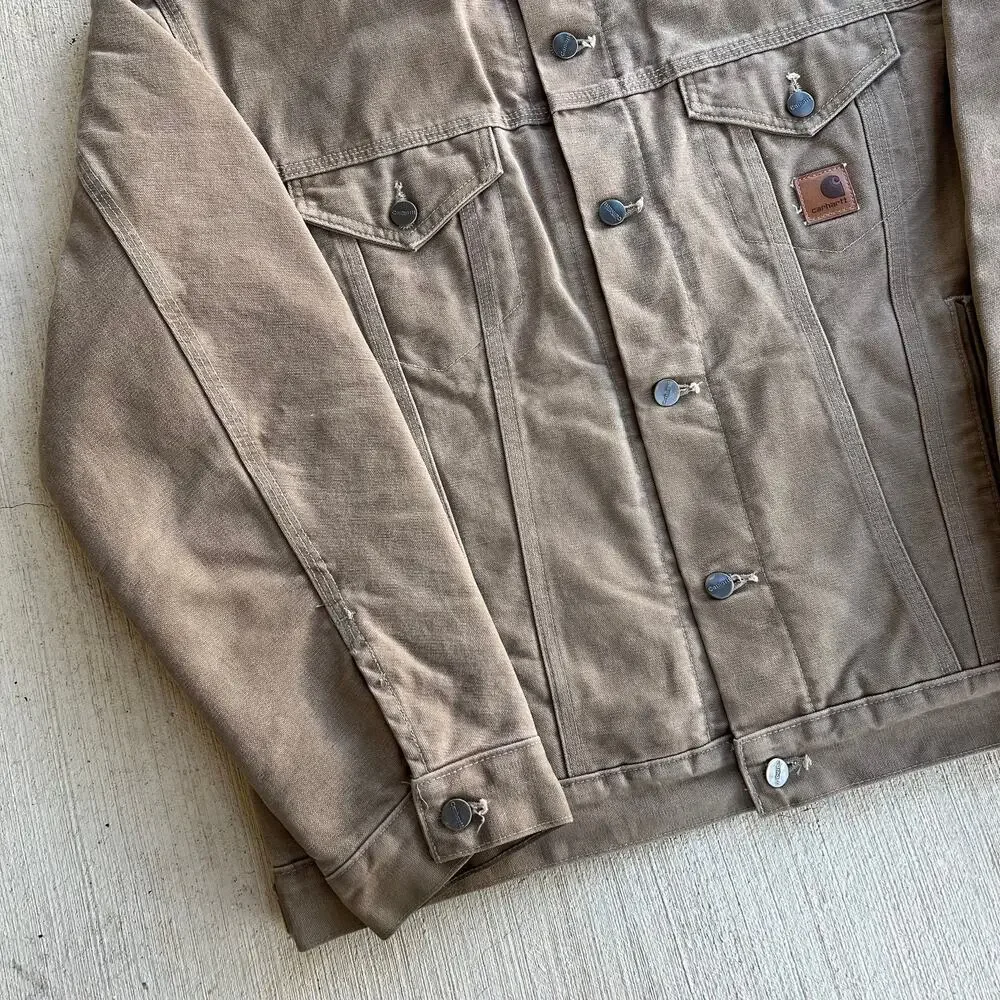 Carhartt J233 FRB brown trucker work wear jacket